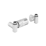 Zestaw termostatyczny Hybrid Valve Invest, chrom lewy