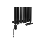 Grzejnik dekoracyjny Gilda GD1E 1800x413 czarny