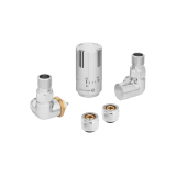 Zestaw termostatyczny Tri Axial Valve Invest 3D, chrom lewy