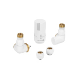 Zestaw termostatyczny Tri Axial Valve Invest 3D, biały lewy