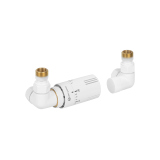 Zestaw termostatyczny Tri Axial Valve Invest 3D, biały lewy