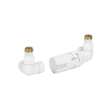 Zestaw termostatyczny Tri Axial Valve Invest 3D, biały prawy