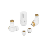 Zestaw termostatyczny Tri Axial Valve Invest 3D, biały prawy