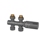 Zawór termostatyczny zespolony MULTIFLOW INVEST, grafit uniwersalny