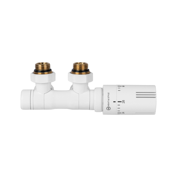 Zawór termostatyczny zespolony MULTIFLOW INVEST, biały uniwersalny