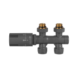 Zawór termostatyczny zespolony MULTIFLOW INVEST, grafit uniwersalny