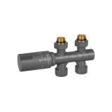 Zawór termostatyczny zespolony MULTIFLOW INVEST, grafit uniwersalny