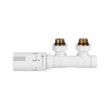 Zawór termostatyczny zespolony MULTIFLOW INVEST, biały uniwersalny