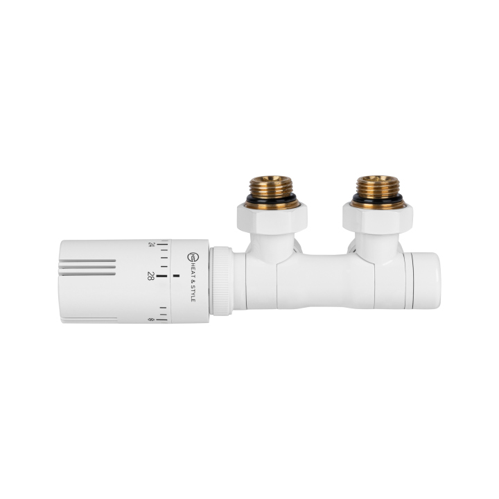 Zawór termostatyczny zespolony MULTIFLOW INVEST, biały uniwersalny