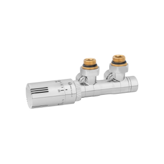 Zawór termostatyczny zespolony MULTIFLOW INVEST, chrom uniwersalny