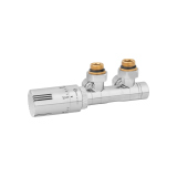 Zawór termostatyczny zespolony MULTIFLOW INVEST, chrom uniwersalny