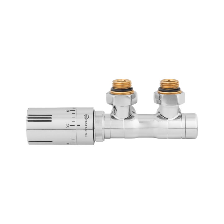Zawór termostatyczny zespolony MULTIFLOW INVEST, chrom uniwersalny