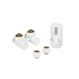 Zestaw armatury przyłączeniowej HAVI, kątowy biały