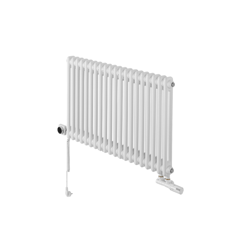 Grzejnik żeberkowy poziomy retro Column Line CL2E-575x920-D50L/P biały