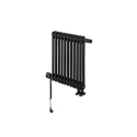Grzejnik żeberkowy poziomy retro Column Line CL2E-575x470-D50L/P czarny
