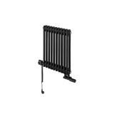 Grzejnik żeberkowy poziomy retro Column Line CL2E-575x470-D50L/P czarny