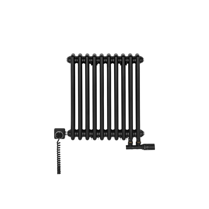 Grzejnik żeberkowy poziomy retro Column Line CL2E-575x470-D50L/P czarny