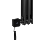 Grzejnik żeberkowy poziomy retro Column Line CL2E-575x695-D50L/P czarny