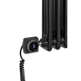 Grzejnik żeberkowy poziomy retro Column Line CL2E-575x695-D50L/P czarny