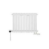 Grzejnik żeberkowy poziomy retro Column Line CL2E-575x695-D50L/P biały