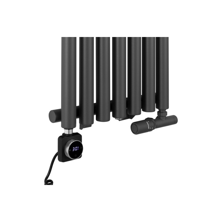 Grzejnik dekoracyjny Gilda GD1E 1800x413 grafit