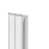 Grzejnik dekoracyjny elektryczny poziomy  Judy 600x1062 biały, grzałka z lewej strony