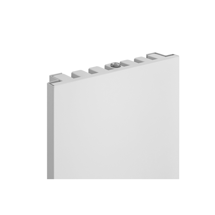 Grzejnik dekoracyjny elektryczny płaski Concert 1600x400 biały mat, grzałka z prawej strony