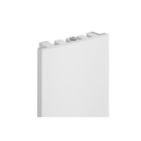 Grzejnik dekoracyjny elektryczny płaski Concert 1600x300 biały mat, grzałka z lewej strony