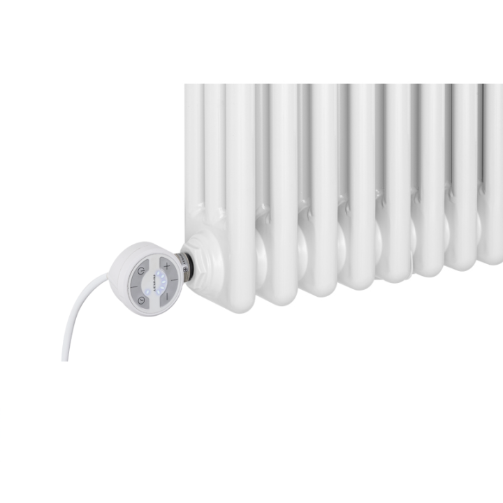 Grzejnik dekoracyjny hybrydowy poziomy CL3E 575x920 biały MOA