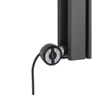 Grzejnik dekoracyjny hybrydowy poziomy Judy 600x590 grafit MOA