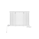 Grzejnik dekoracyjny hybrydowy poziomy Judy 600x826 biały MOA