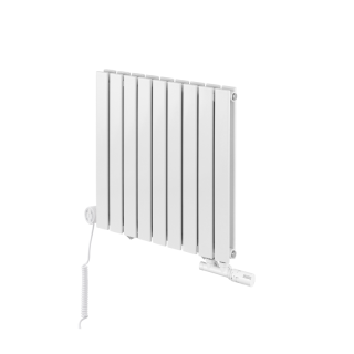 Grzejnik dekoracyjny hybrydowy poziomy Wanted 600x816 biały MOA
