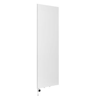 Grzejnik dekoracyjny elektryczny płaski Concert 1800x600 biały mat, grzałka z lewej strony