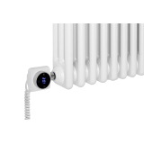 Grzejnik dekoracyjny elektryczny poziomy CL3E 575x1145 biały, grzałka z lewej strony