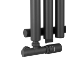 Grzejnik dekoracyjny Gilda GD1E 1800x413 grafit