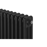 Grzejnik żeberkowy poziomy retro Column Line CL3E-575x1145-B500 czarny