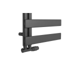 Grzejnik łazienkowy UCR-1170x500-D50L/P grafit