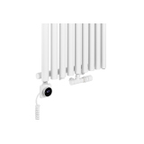 Grzejnik dekoracyjny Gilda GD1E 1800x531 biały