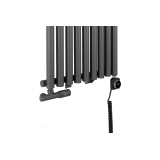 Grzejnik dekoracyjny Gilda GD1E 1800x531 grafit