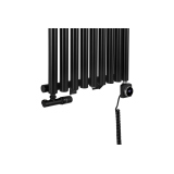 Grzejnik dekoracyjny Gilda GD1E 1800x531 czarny