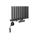 Grzejnik dekoracyjny Gilda GD1E 1800x531 grafit