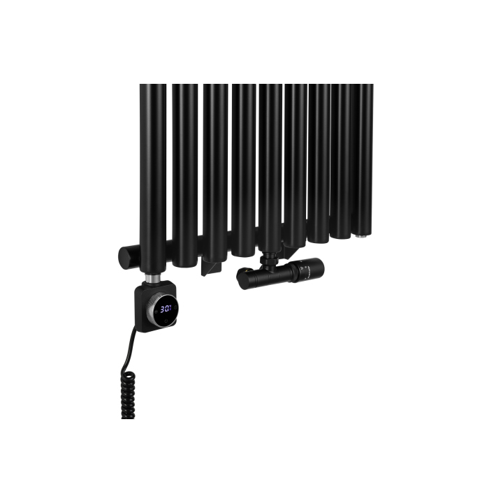 Grzejnik dekoracyjny Gilda GD1E 1800x531 czarny