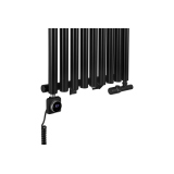 Grzejnik dekoracyjny Gilda GD1E 1800x531 czarny