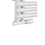 Grzejnik łazienkowy Zodiak 942x400 biały mat