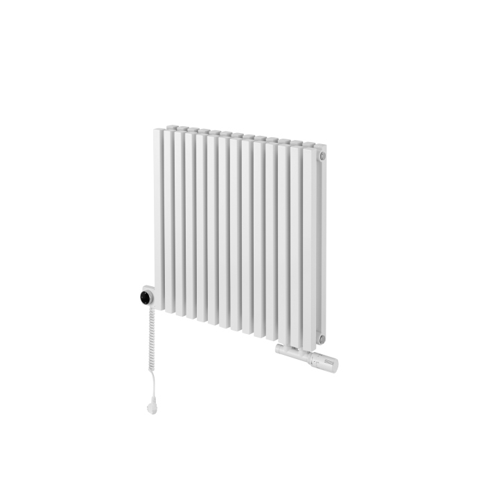 Grzejnik dekoracyjny poziomy Nomad 600x630 biały