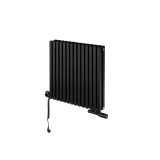 Grzejnik dekoracyjny poziomy Nomad 600x630 czarny