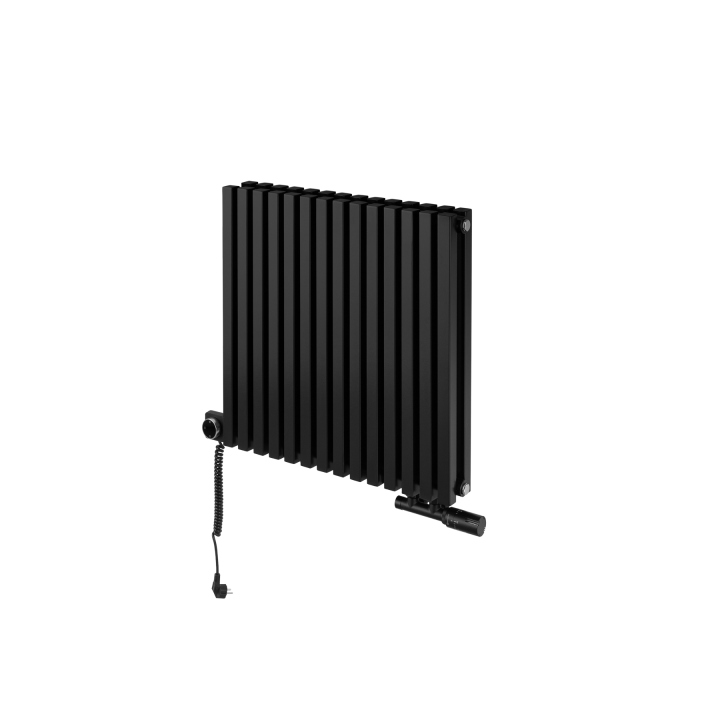 Grzejnik dekoracyjny poziomy Nomad 600x630 czarny