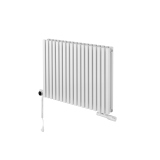 Grzejnik dekoracyjny poziomy Nomad 600x810 biały
