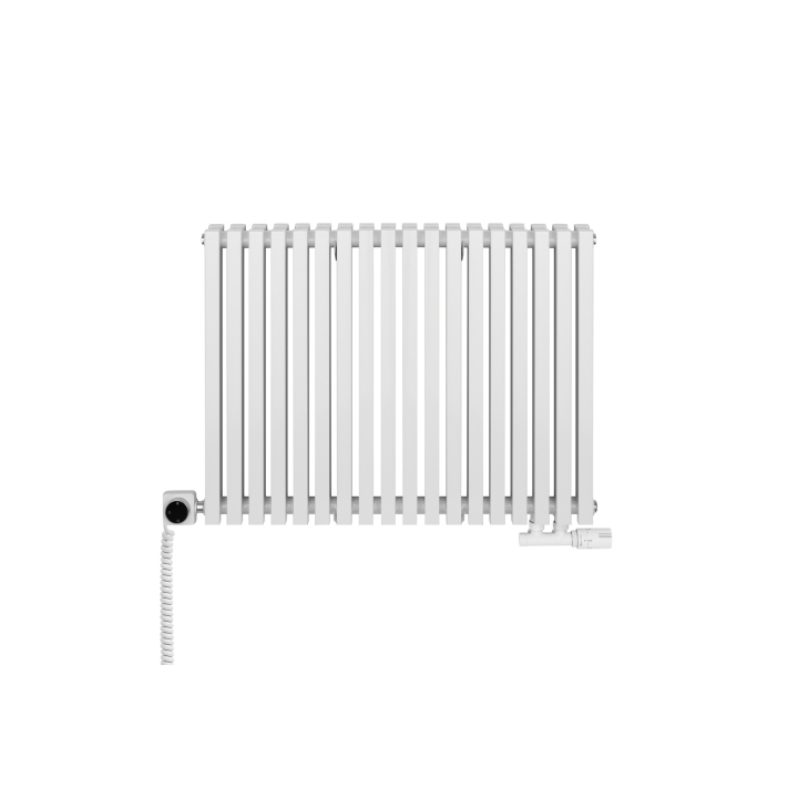 Grzejnik dekoracyjny poziomy Nomad 600x810 biały