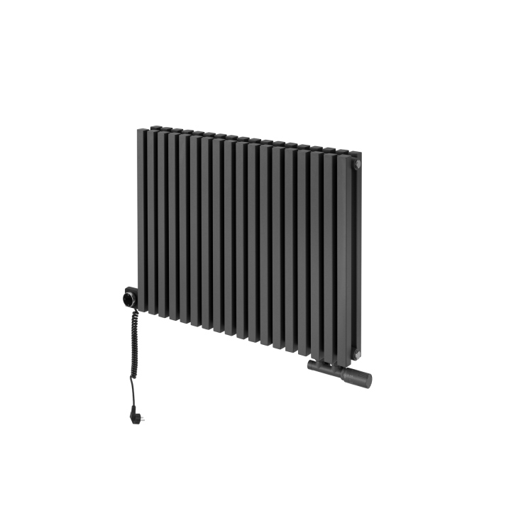 Grzejnik dekoracyjny poziomy Nomad 600x810 grafit